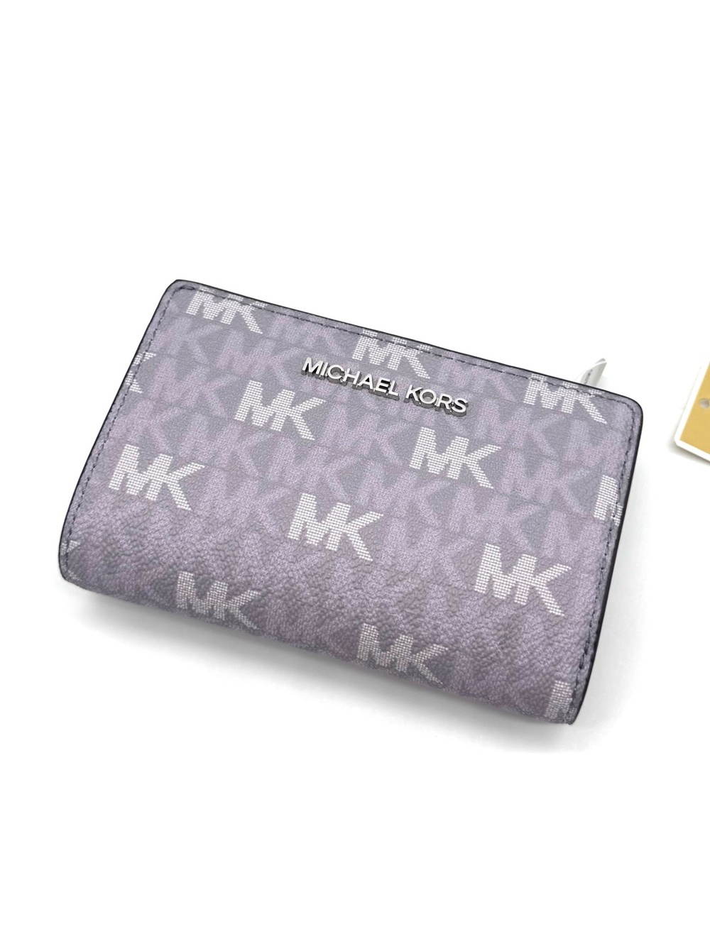 Michael Kors Medium Jet Set Travel Zip Chain Bifold Wallet - Lilac